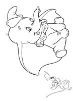 kolorowanki Dumbo do wydruku Disney malowanka numer 7